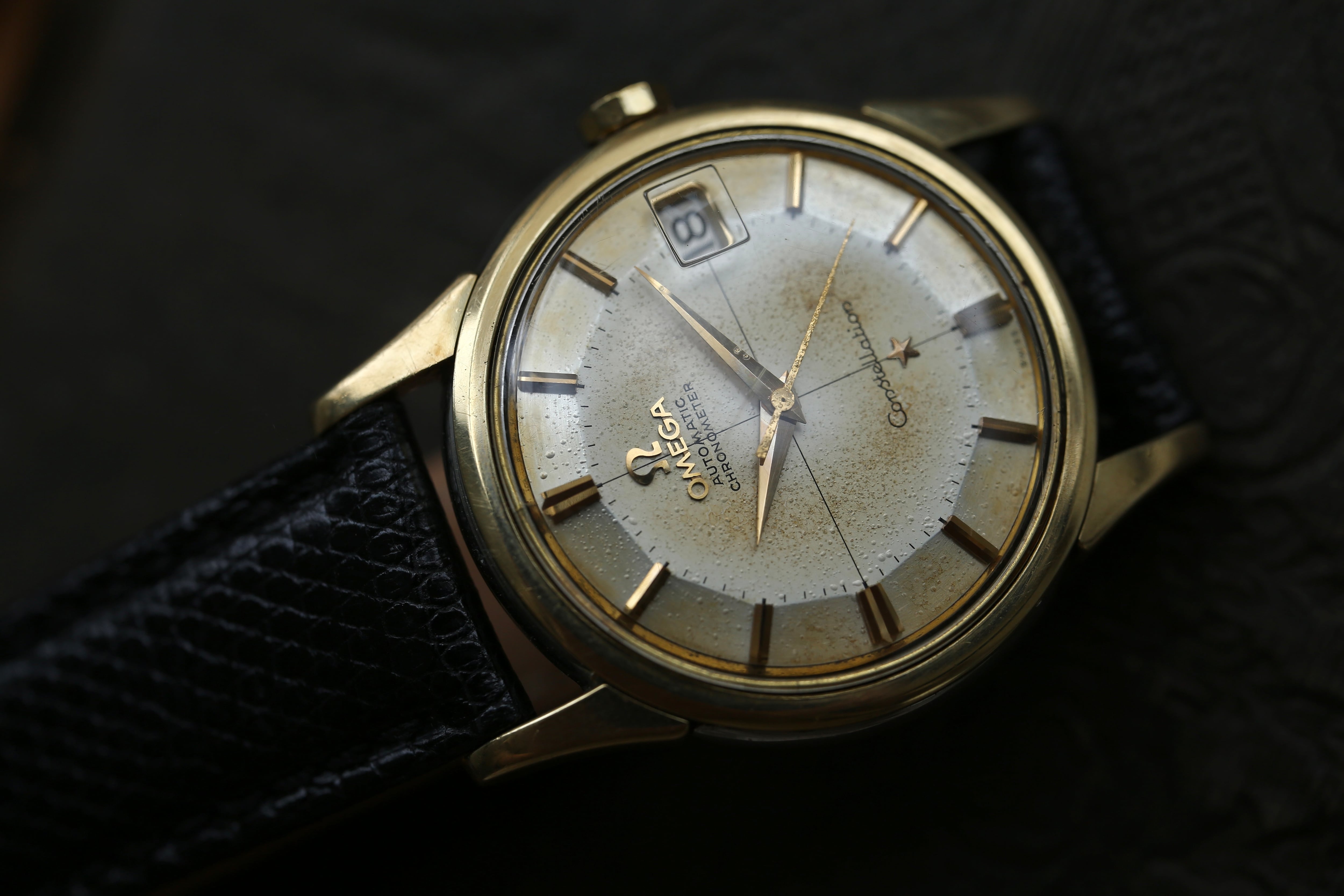 OMEGA】1961年製 オメガ コンステレーション デイト 12角×クロスライン