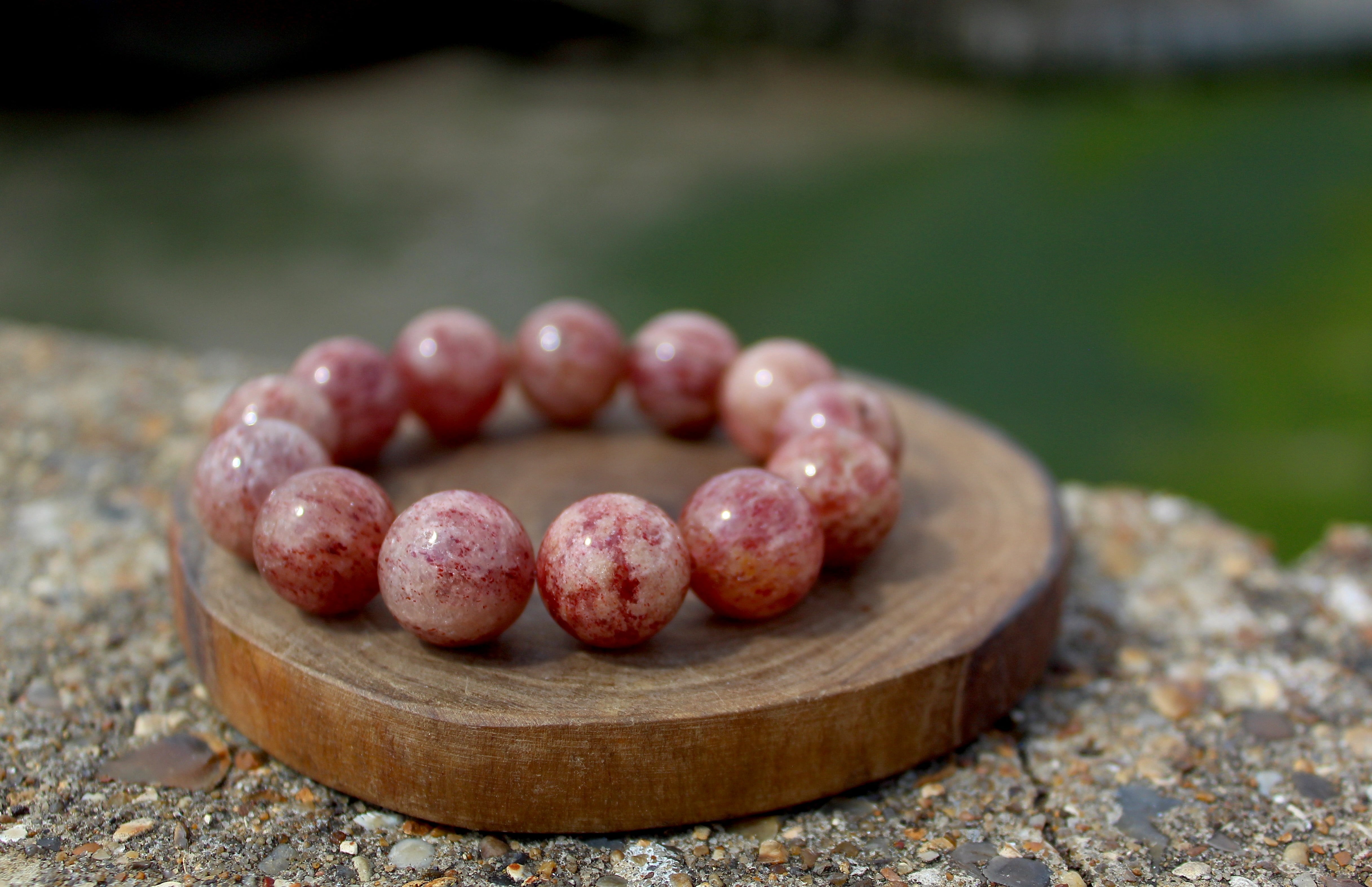 レピドクロサイトいちごブレスレット レピドクロサイトいちごブレスレット