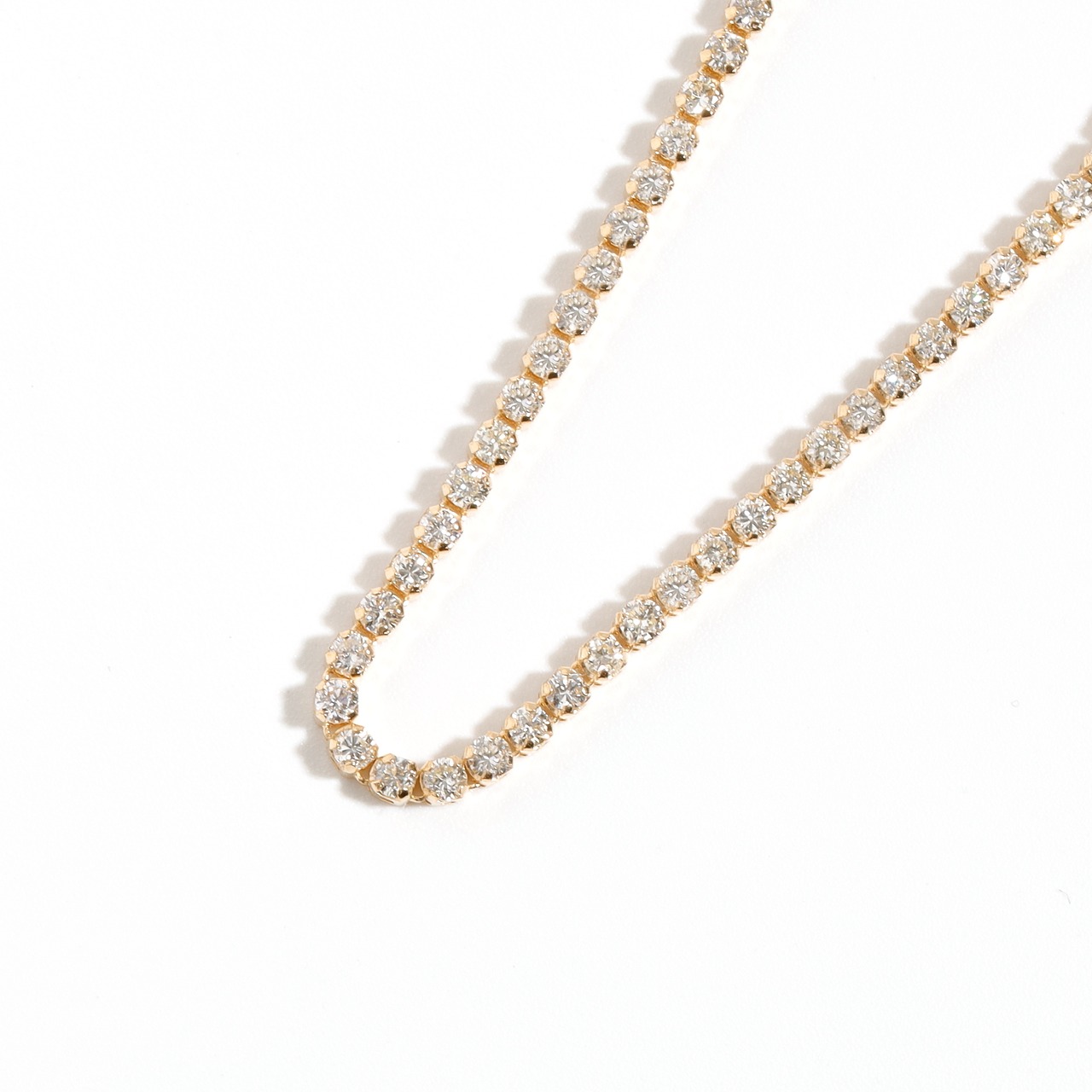 テニスチェーン ダイヤモンド ブレスレット K18 / 1.350ct