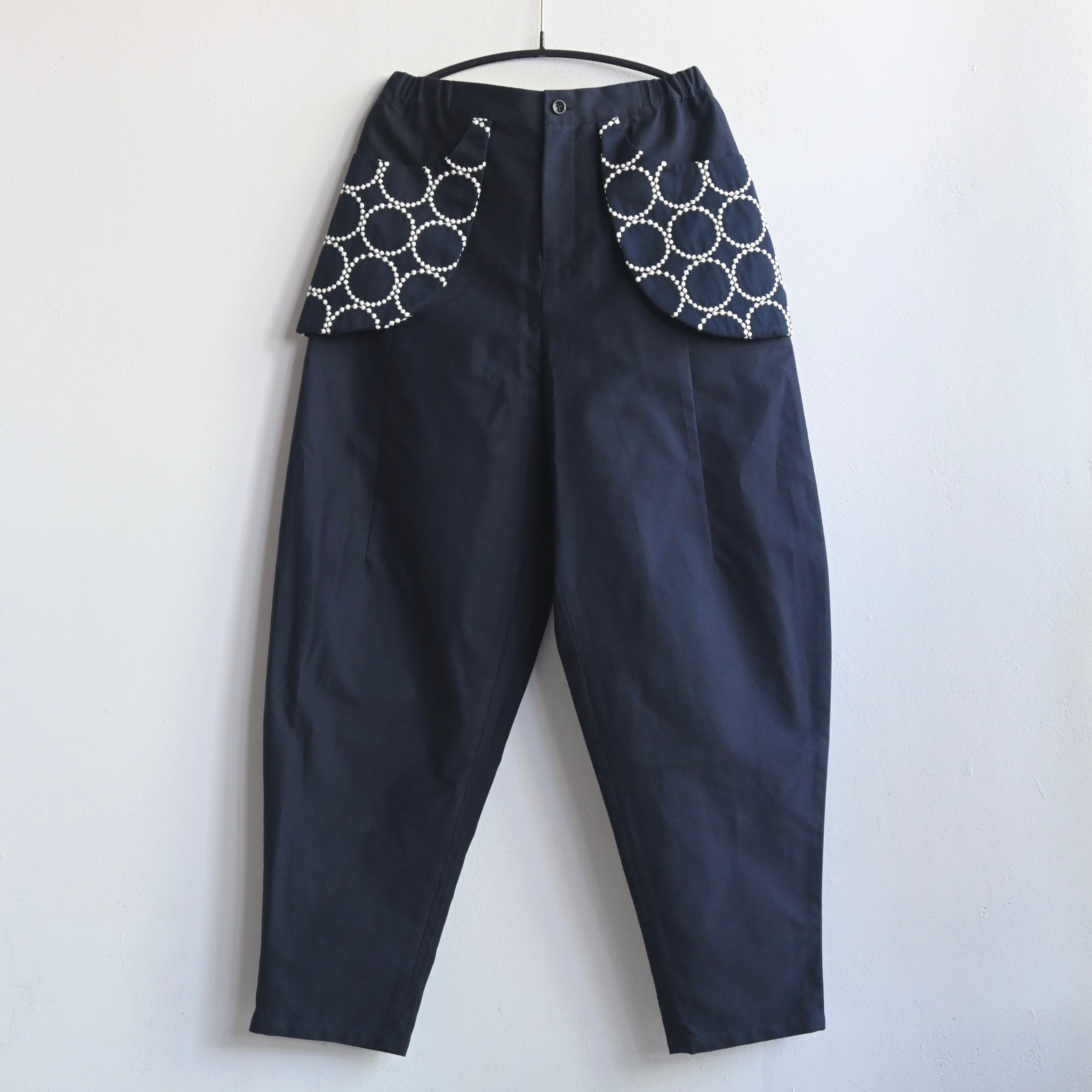《mina perhonen 2025AW》tambourine パンツ / navy / 160cm