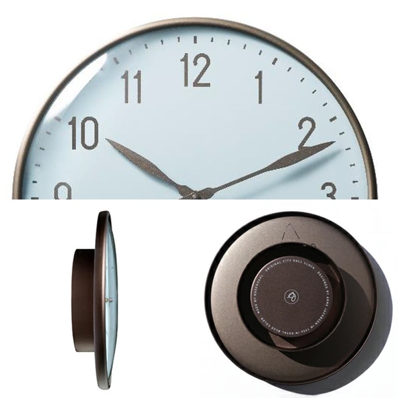 WALL CLOCK STATION 290mm ROYAL BLUE 43648［ARNE JACOBSEN］ | REAL