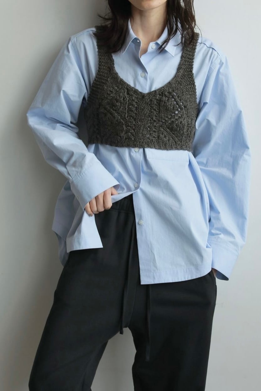 anukeアヌークHighcount Over Shirtsアイスブルー anuke ANUKE アンヌーク Highcount Over Shirts 即納 : RAPTURE