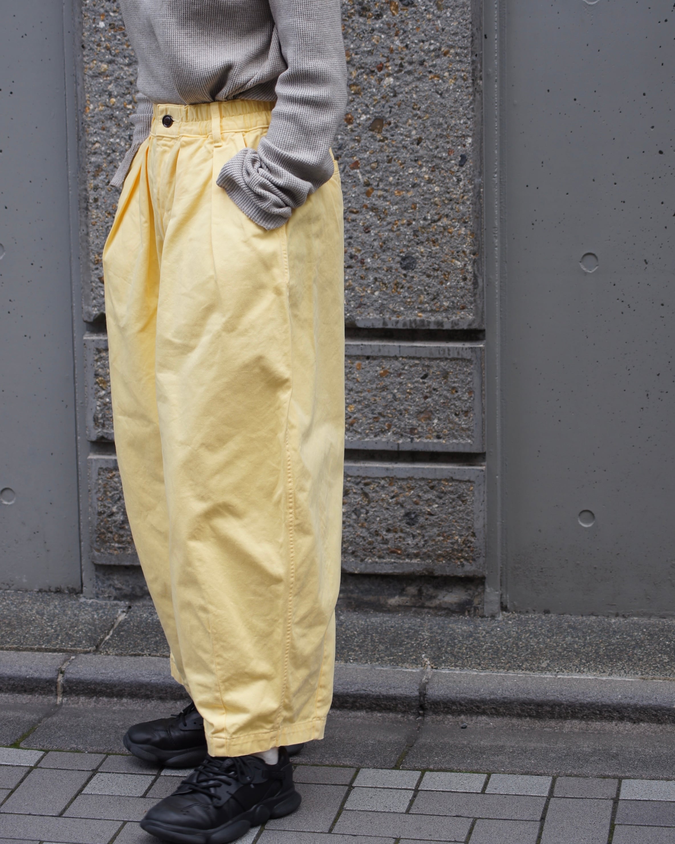 HARVESTY】CHINO CIRCUS PANTS / YELLOW | ROGER'S North land