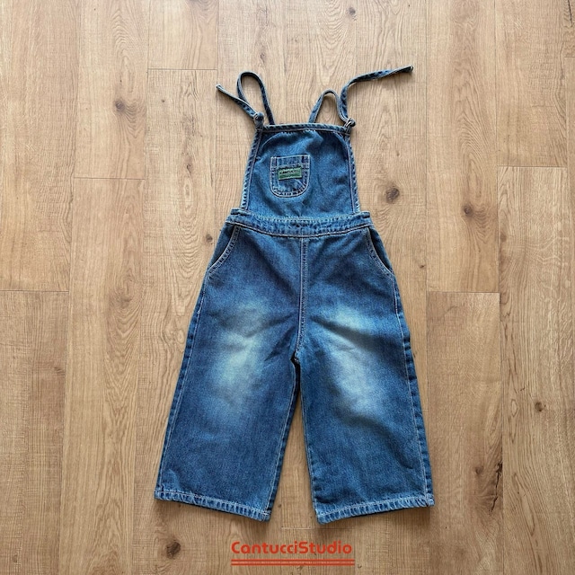 【取寄】cantucci studio|atlas denim overall pants|アトラスデニムオーバーオールパンツ|S-JS|kids&jr|26 autumn
