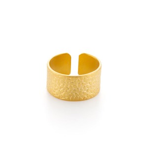 Wide Textured Ring - Rice