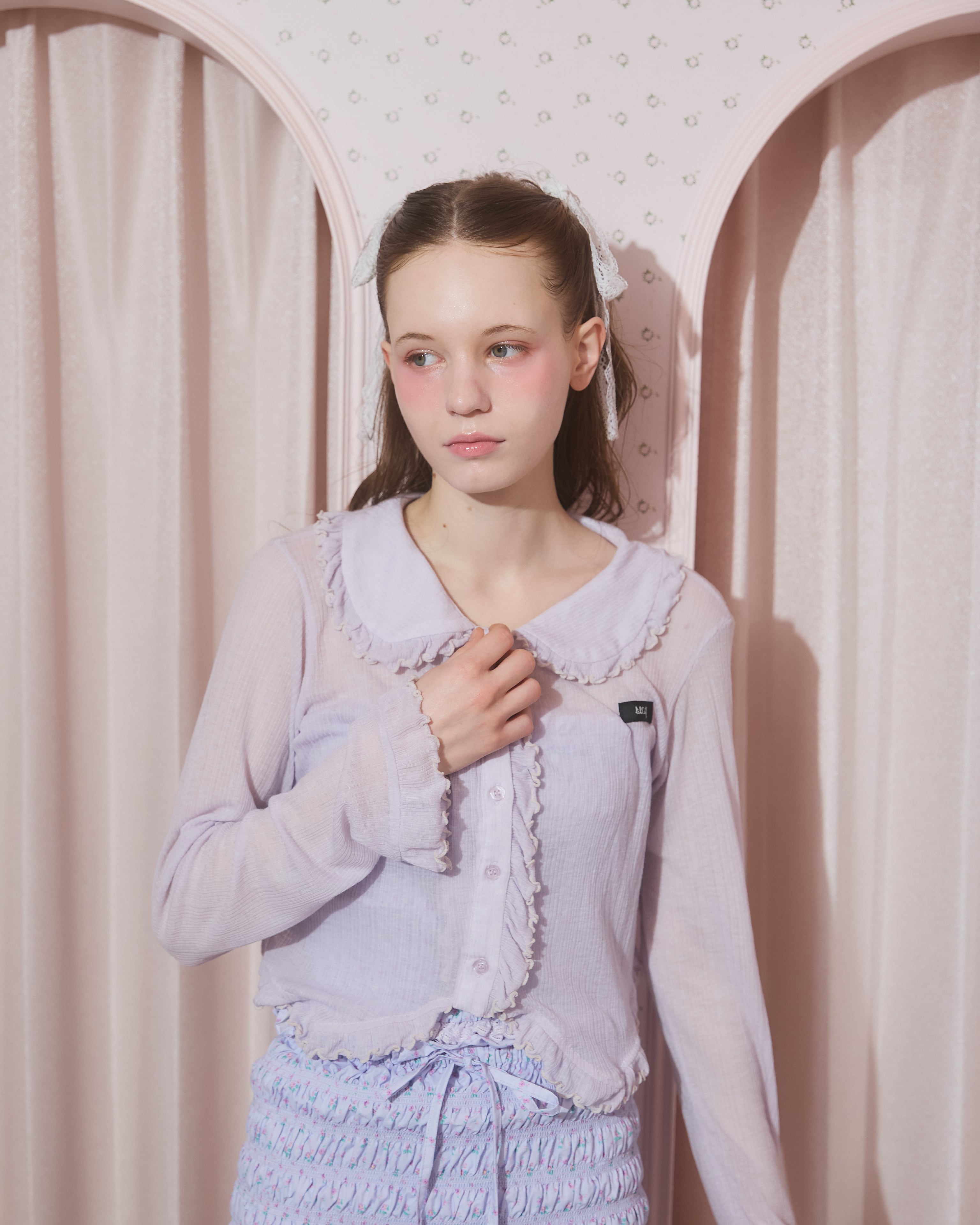S/S フリルシアーカーディガン | lilLilly official webstore
