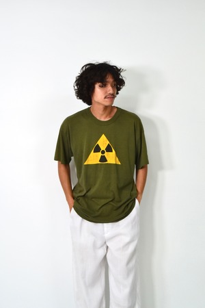 90s Hazard Symbol print T-shirt