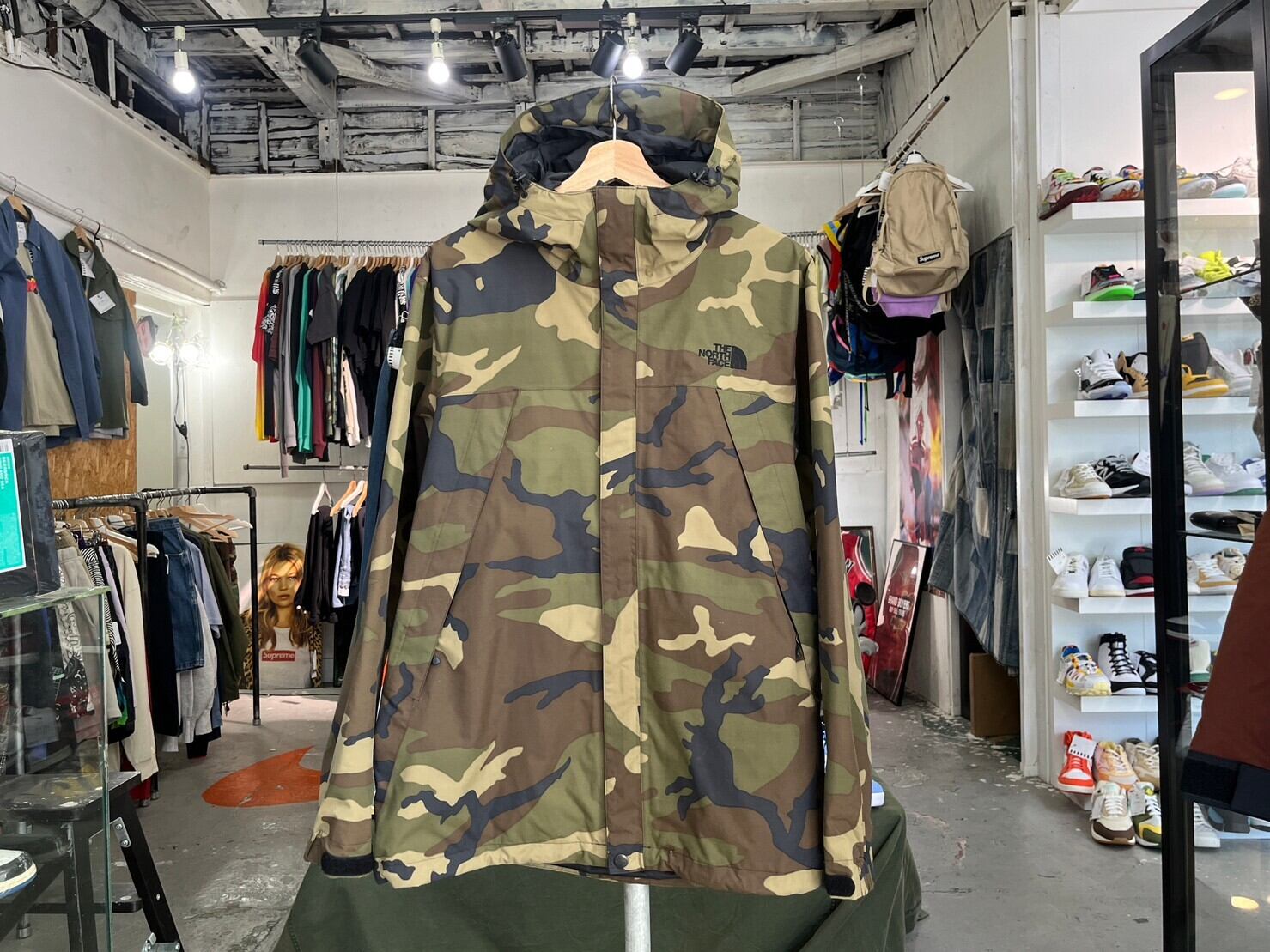 THE NORTH FACE NOVELTY SCOOP JACKET CAMO LARGE NP61845 86951