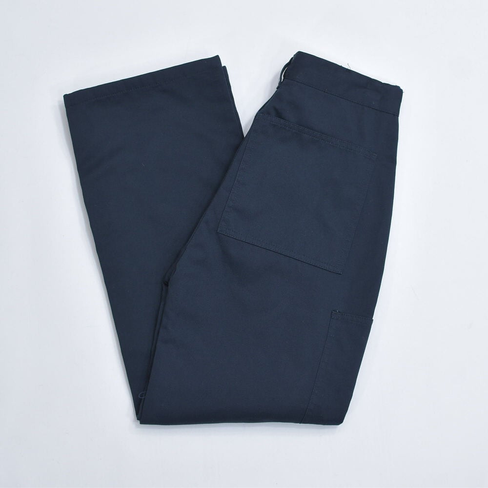 リサイズ 00s VF Imagewear製 FedEx リフレクターライン カーゴワークパンツ ダブルフェイス ダークネイビー ユニフォーム ヴィンテージ ビンテージ USA アメリカ古着 メンズW28インチ相当