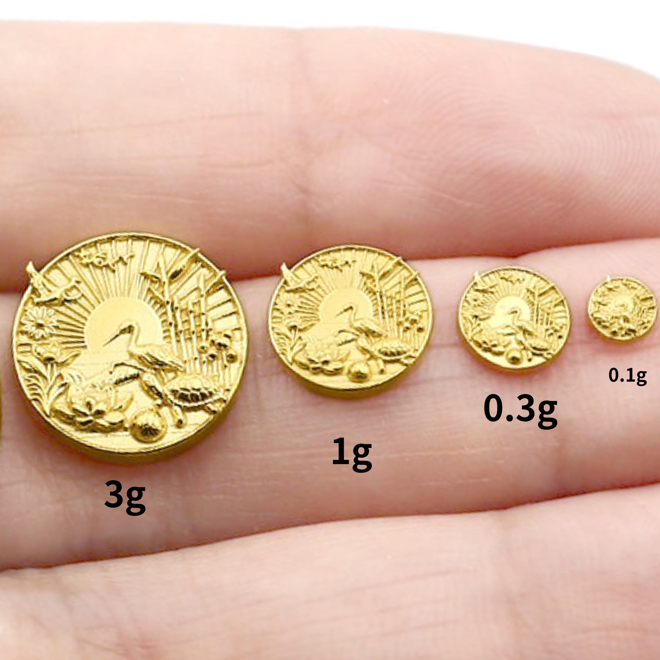 在庫あり】純金『天赦日』コイン 約1g お守り【JUNGOLD】【RNP00700