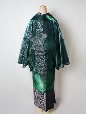 【即納品】Rumi Rock羽織　オーロラ　グリーン　[ B1055 B1056]