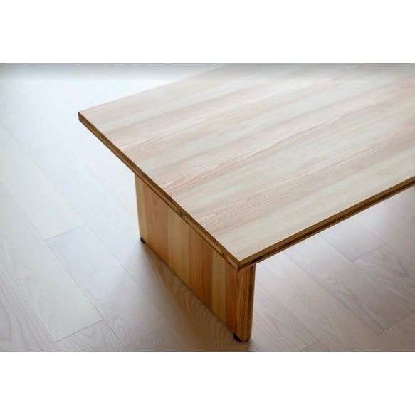 紀州杉［無垢］『やさしいボーダーテーブル』《受注生産》木製ロー