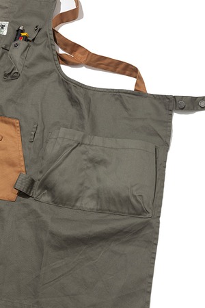 grn outdoor HIASOBI CAMPER APRON GO403Q エプロン キャンプ アウトドア 綿 難燃 撥水 加工 キャンパー 焚き火