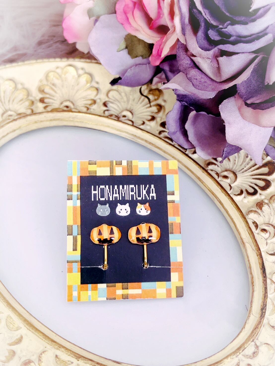 おばけかぼちゃのイヤリング