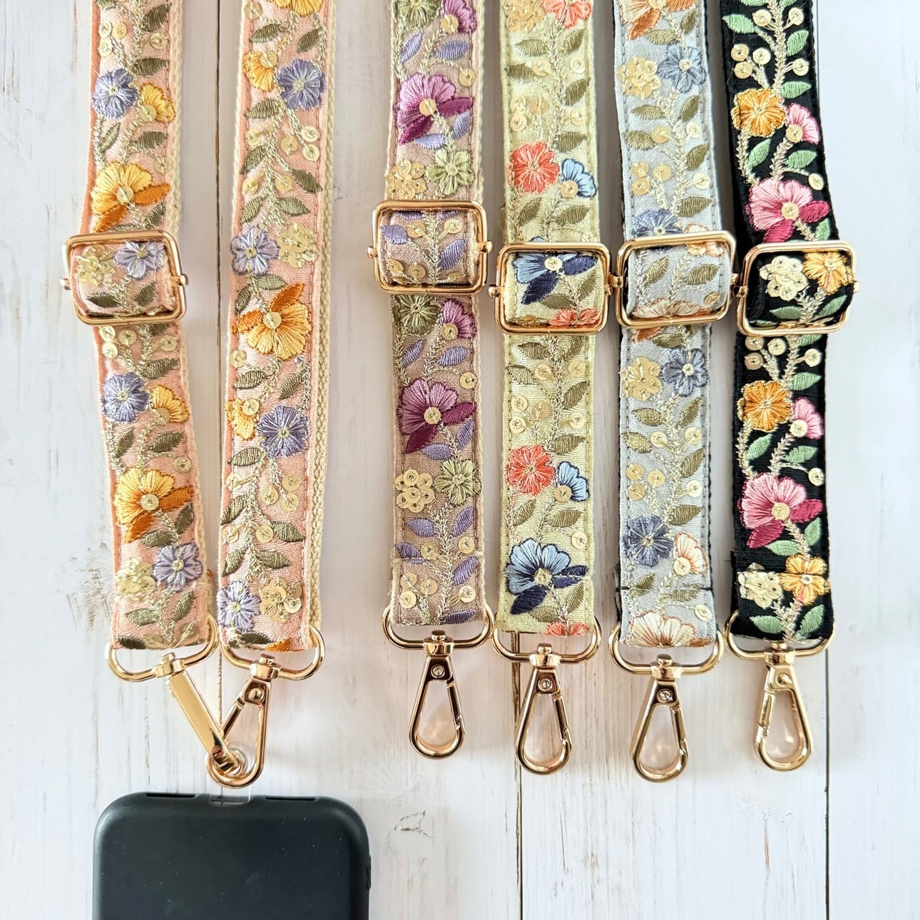 インド刺繍リボン スマホショルダー ショルダーストラップ ショルダー