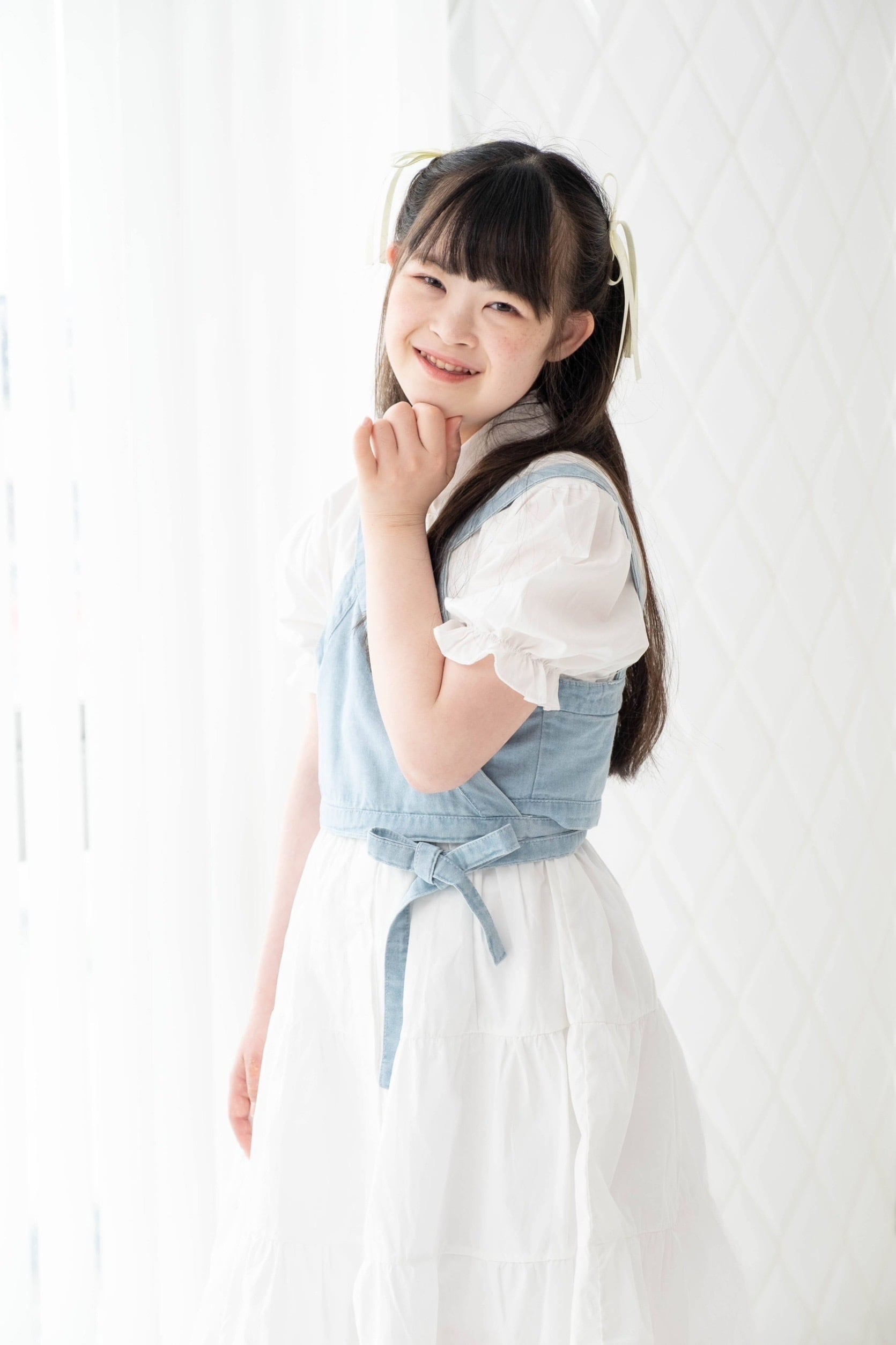 デニムリボンビスチェ付シャツワンピ | ViViO shop デニムリボンビスチェ付シャツワンピ | ViViO shop