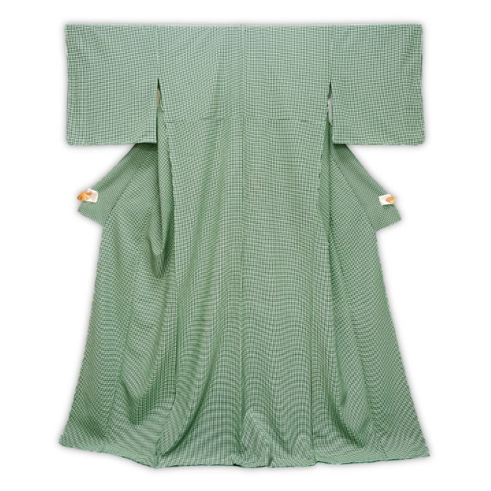 レース着物お仕立て緑レース・大衆演劇の役者様などへ♡