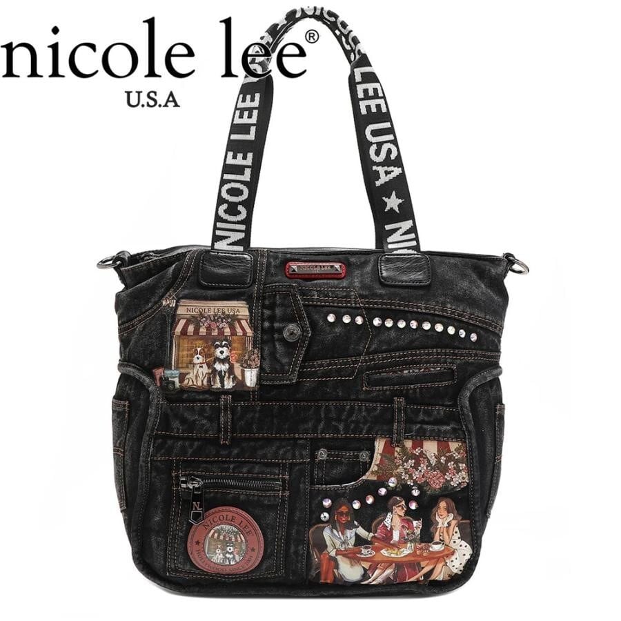 【入手困難】nicole leeニコールリー サッチェル ハンドバッグＡ4トート nicolelee スタッズ付サッチェルバッグ☆A4対応☆ | Hollywood mirror