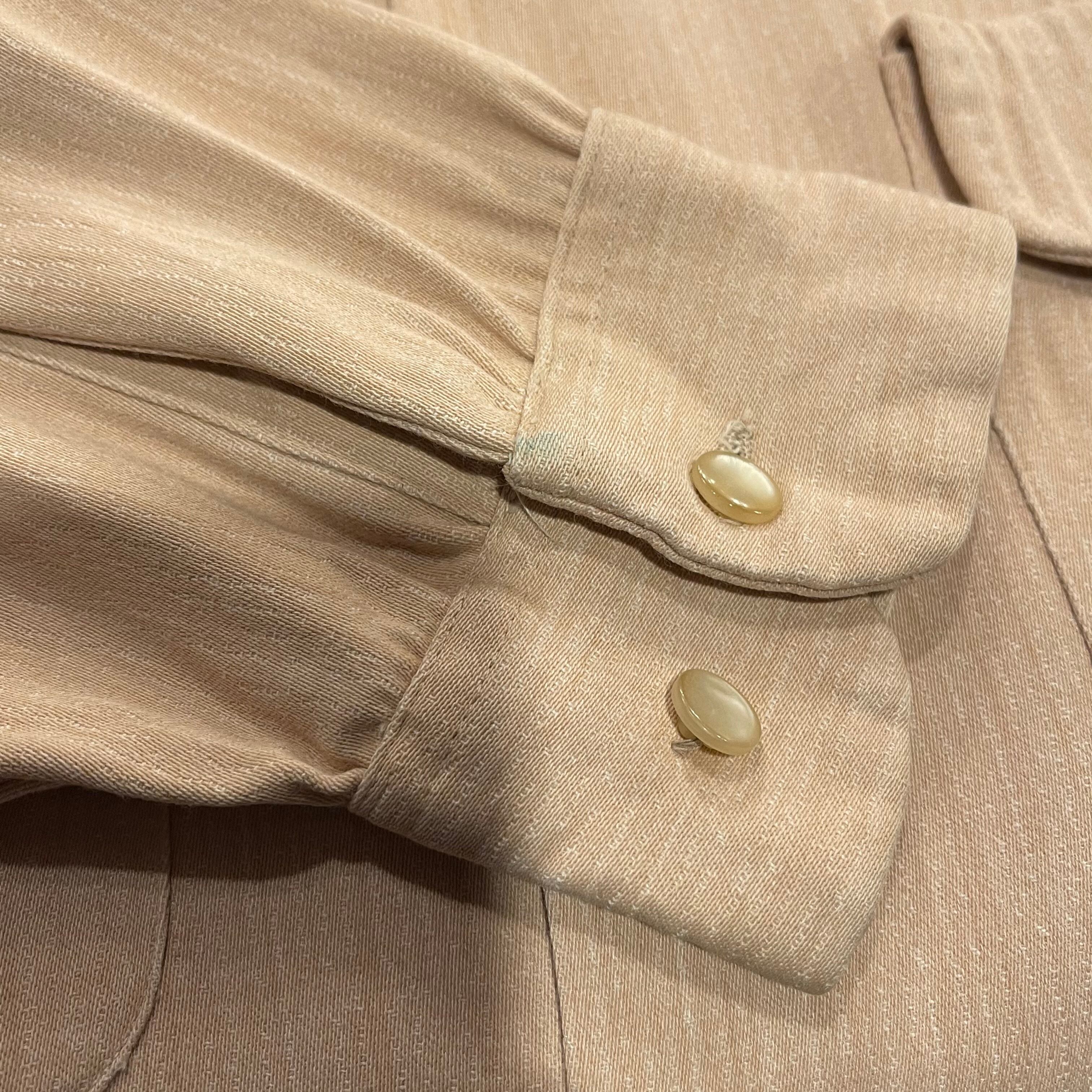 50s Golden Crown Open Collar Rayon Shirt | VOSTOK