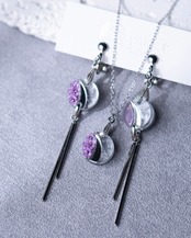 雨水と花　ネックレス