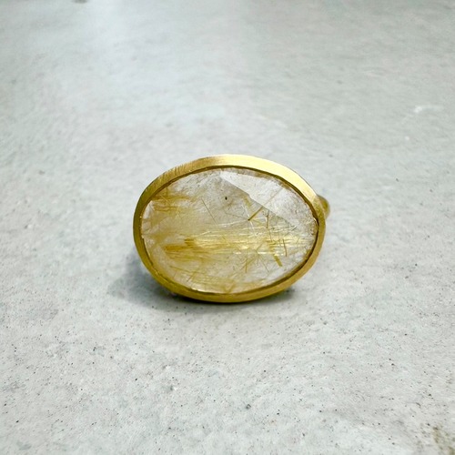 【12号】RUTILE  GOLD RING（ルチル/ゴールド）