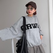 [GRWM]ボリュームワイドknit/グレー