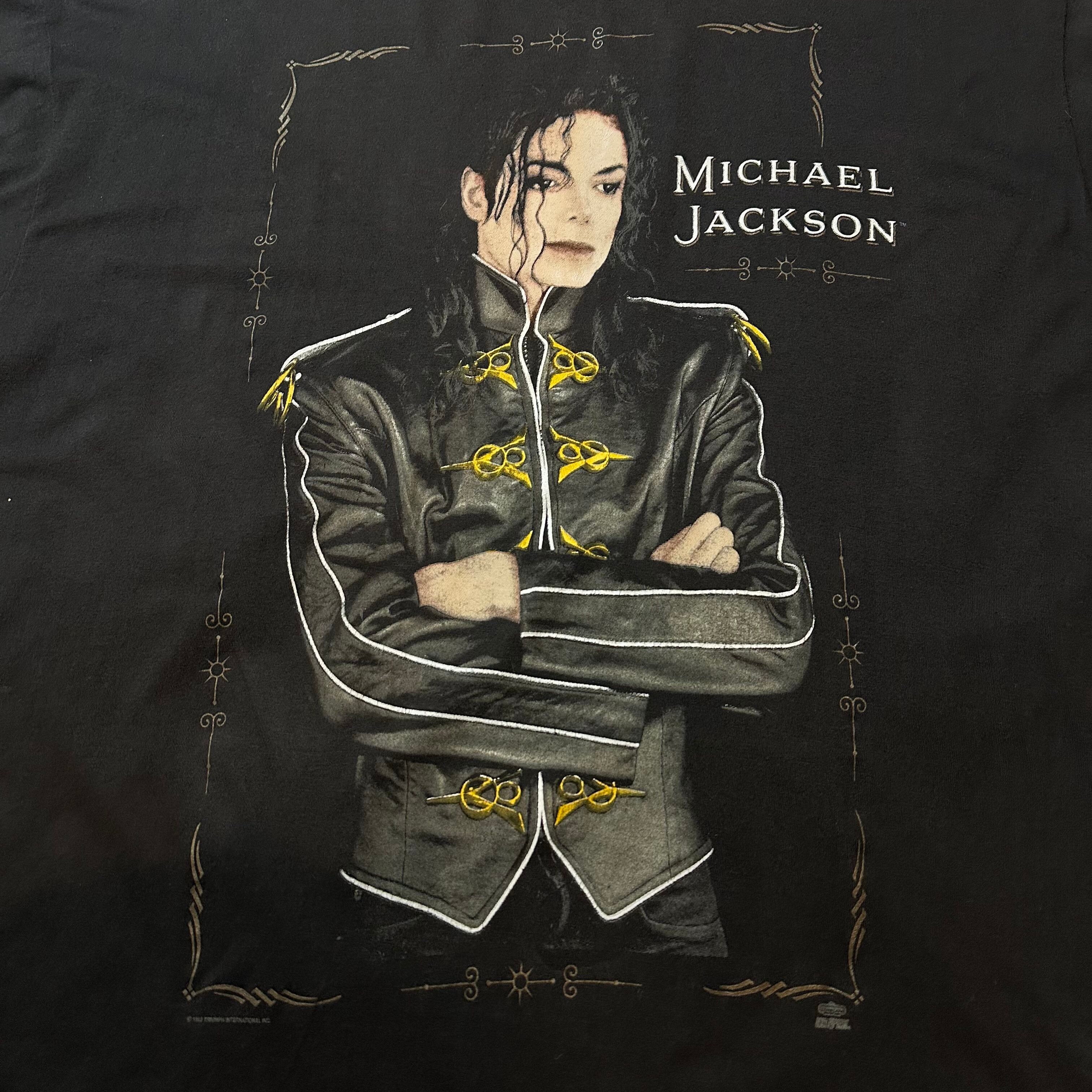 jacket Jackson ヴィンテージ90年代 Tシャツ F424】90s BRIGHT GREEN Michael Jackson T-shirt / 90年代 ブライト