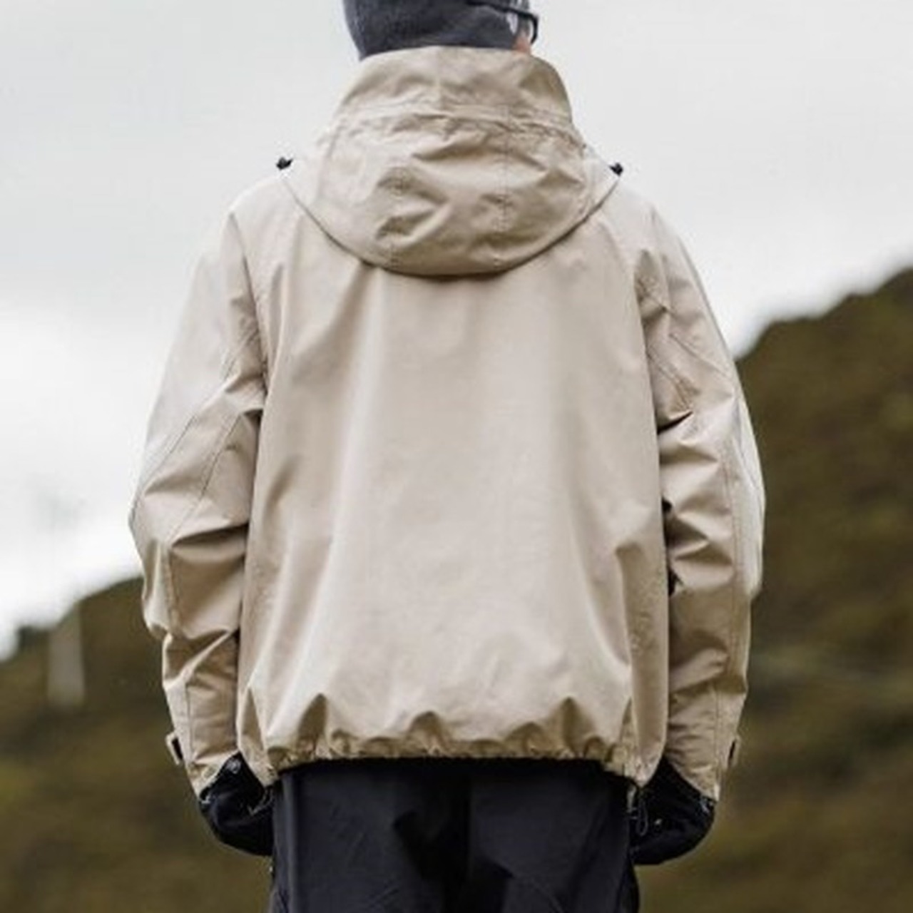 Hooded Full Zip-Up Long Sleeve Regular Fit Jacket ◇H0628