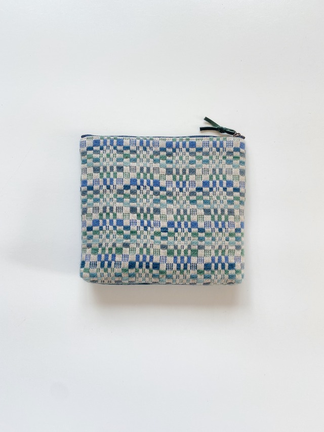 【20cm】Hand-woven square pouch / STAR