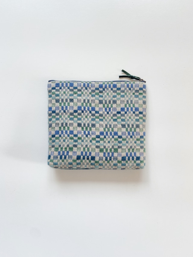 【20cm】Hand-woven square pouch / STAR