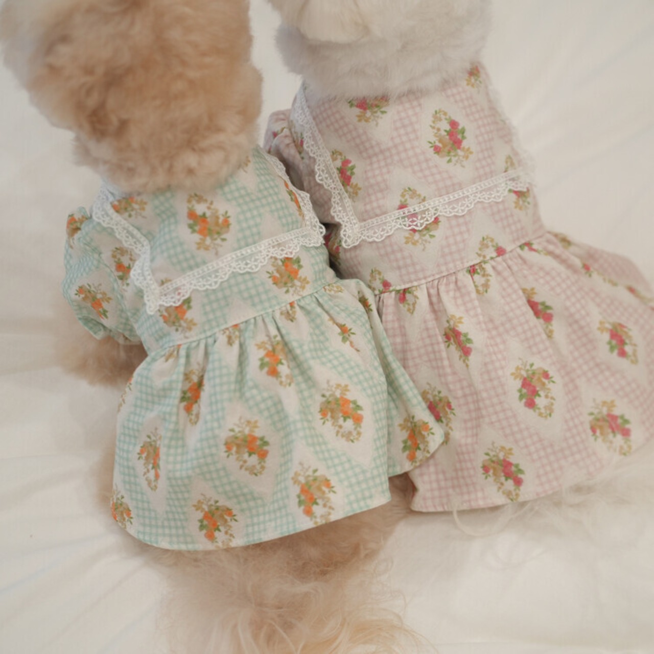 即納 【cheese n mood】 ローレンワンピース (mint)