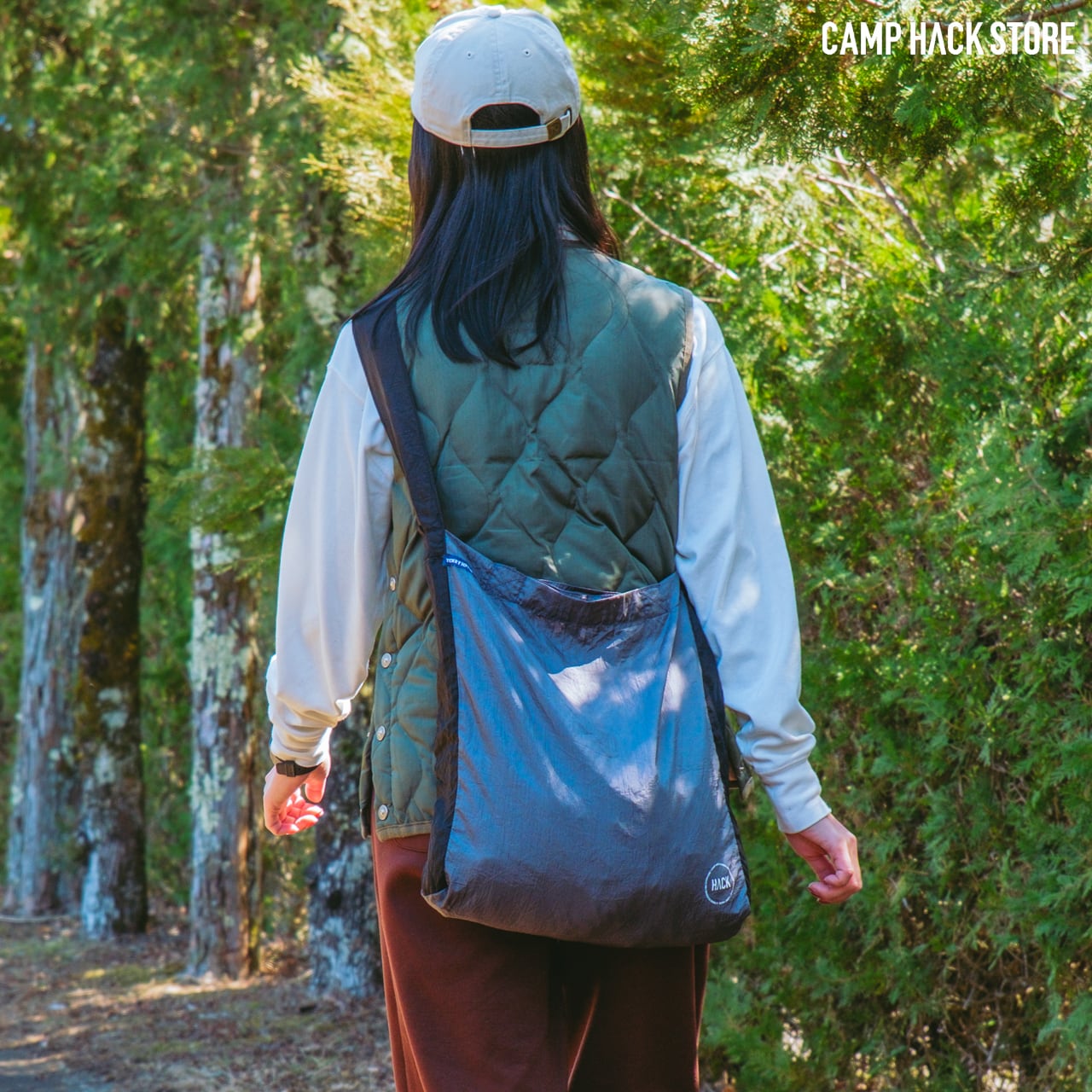 別注カラーで新登場。肩掛け「エコバッグ」 | CAMP HACK STORE