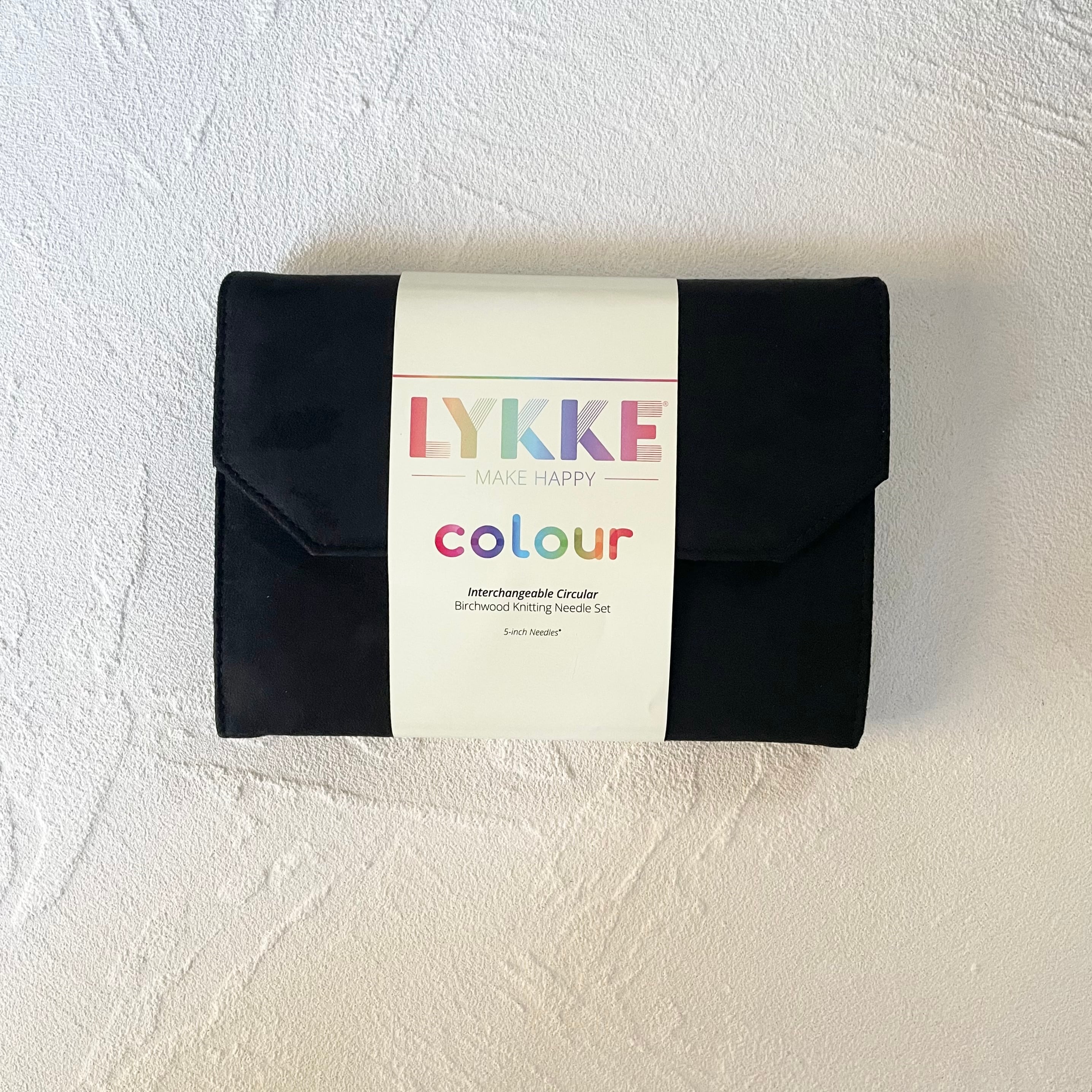 LYKKE 付け替え式輪針セット colour 針長5インチ【black vegan suede