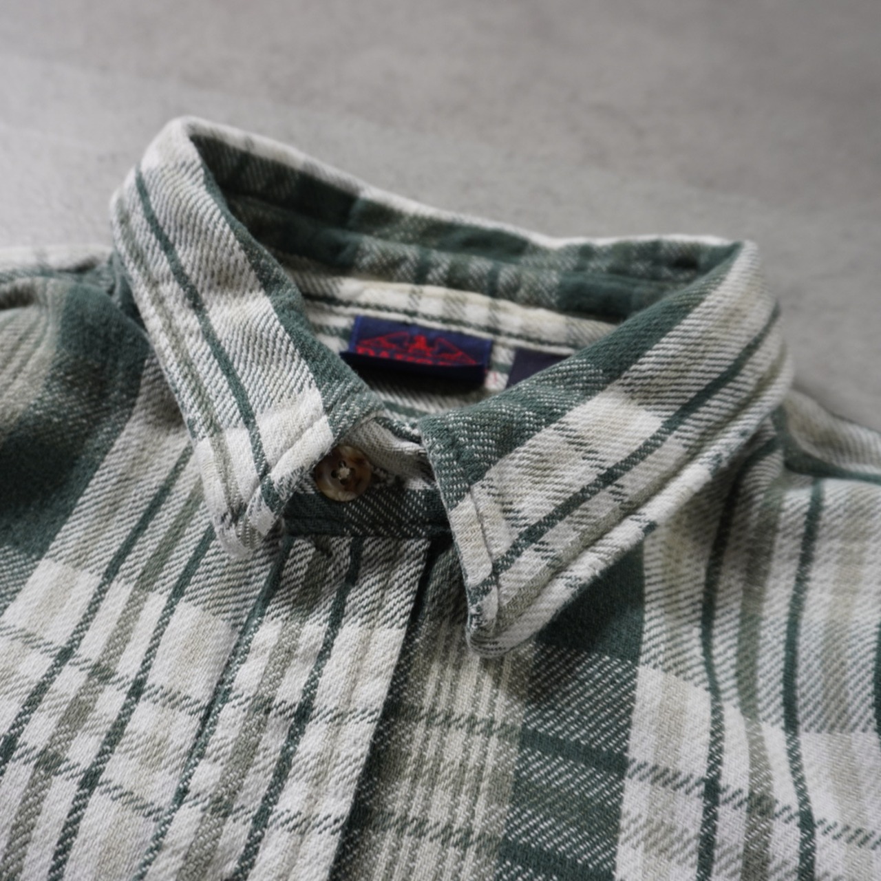 90s DAKOTA Heavy Flannel Shirt forest green XL 古着 - 3