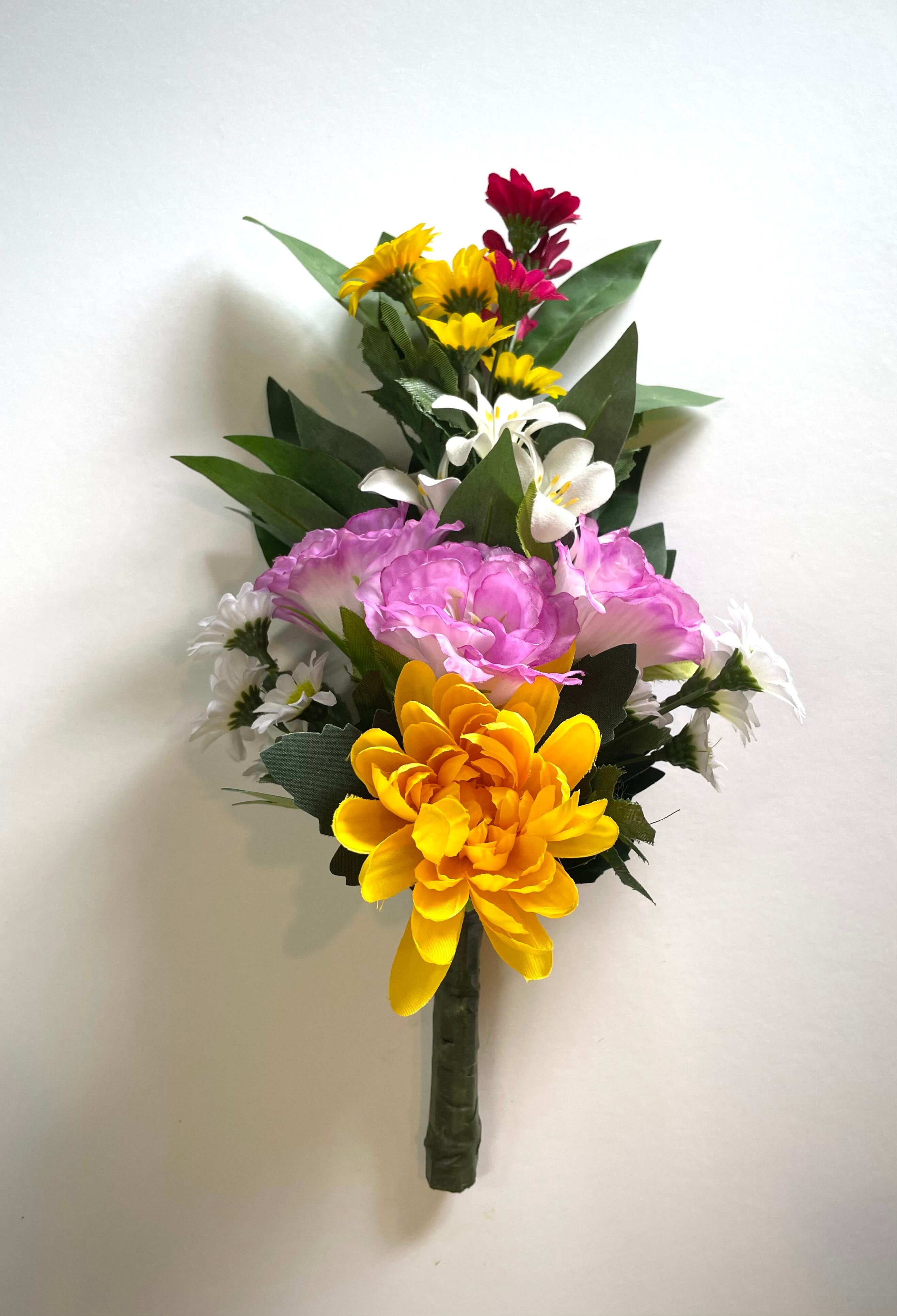 フリルトルコキキョウ仏花アーティフィシャルフラワー《ピンク》