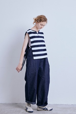 g_403 SIDE STRING COTTON KNIT VEST