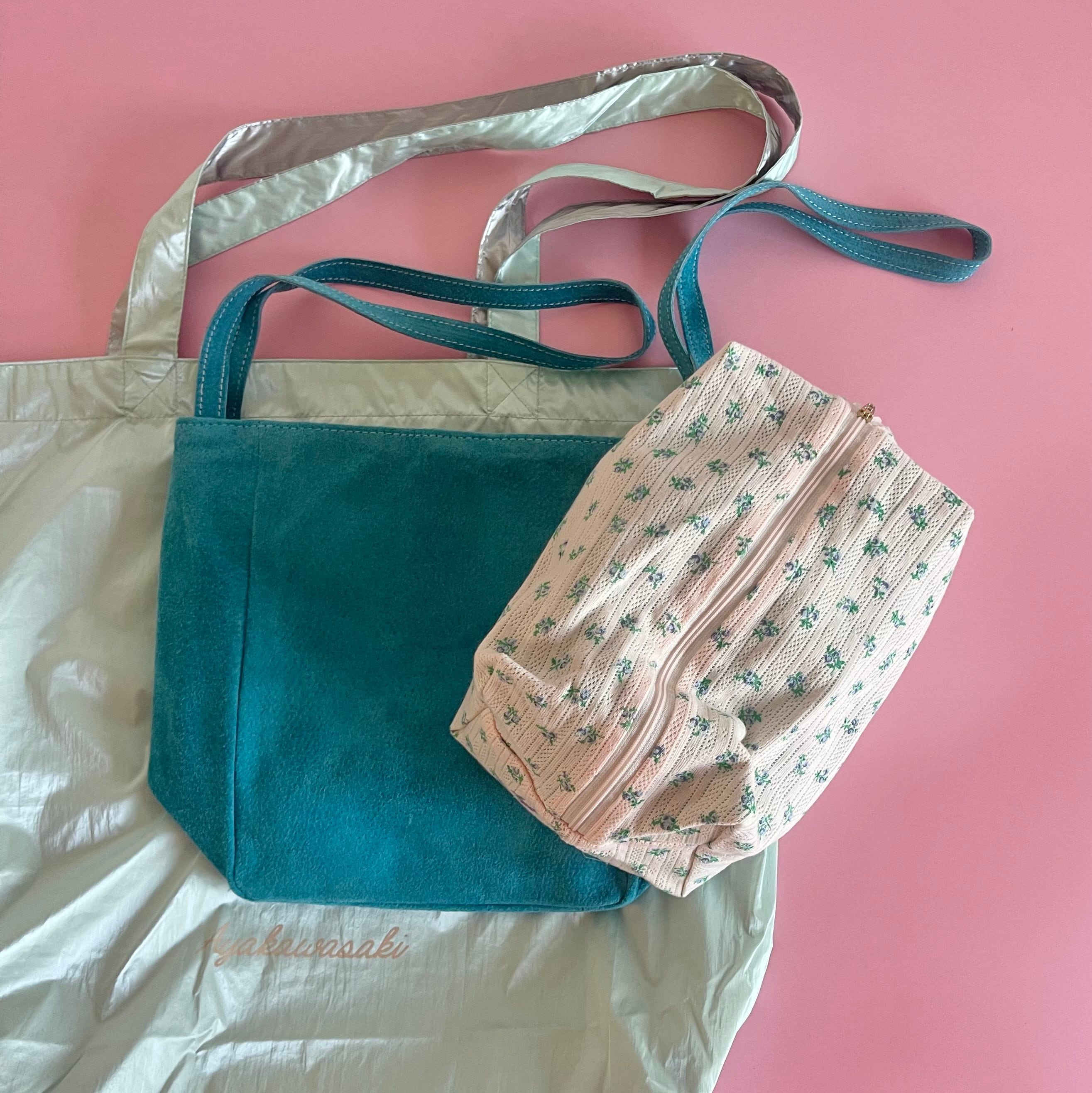 ayakawasakiさんのワンハンドルバッグ small drawstring bag 〈green 〉 | ayakawasaki