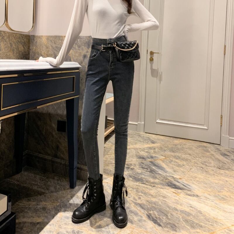 ウェストスリムジーンズ オータムウィンタースタイルロングパンツ 秋物 冬物 ドラファッションホール85410445744