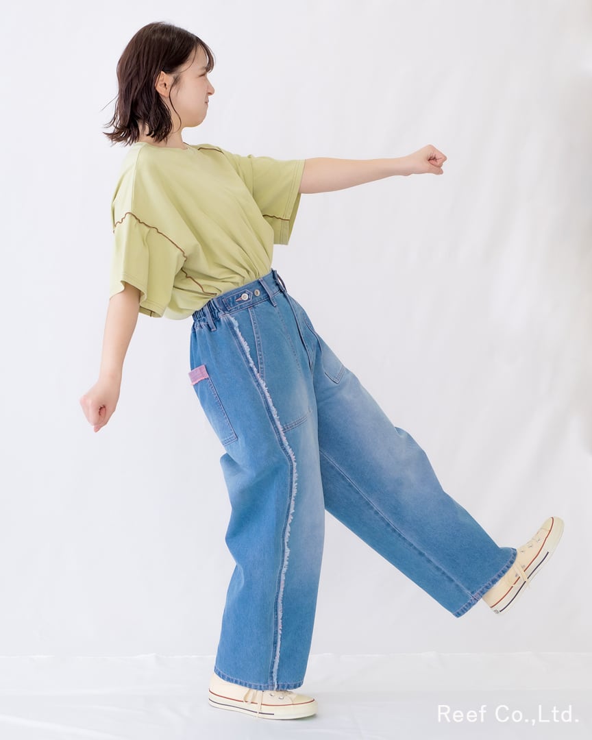 RILY R&Y SP JEANS デニム パンツ サイズ30 カラーフリンジワークラフ デニムパンツ】 YT-226964 Brand