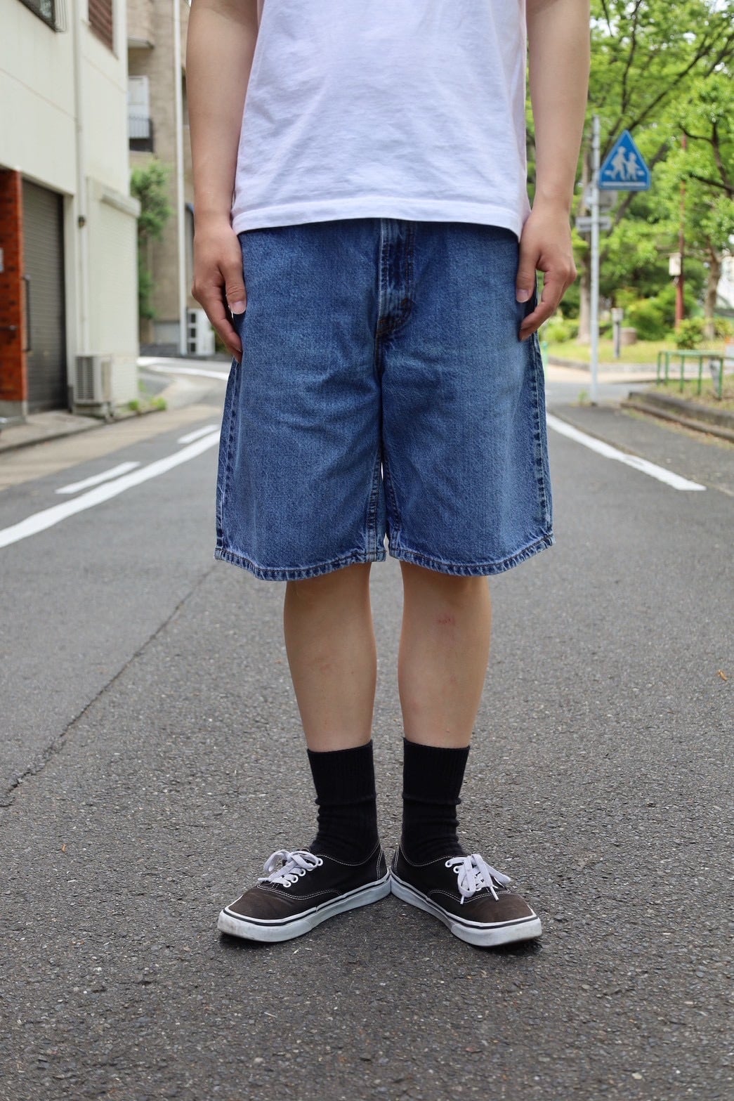 Levi's 550 Blue Denim Shorts（W33 L00） | CALM