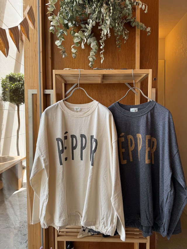 NATURAL  LAUNDRY  " PEPPER "  ドロープルオーバー