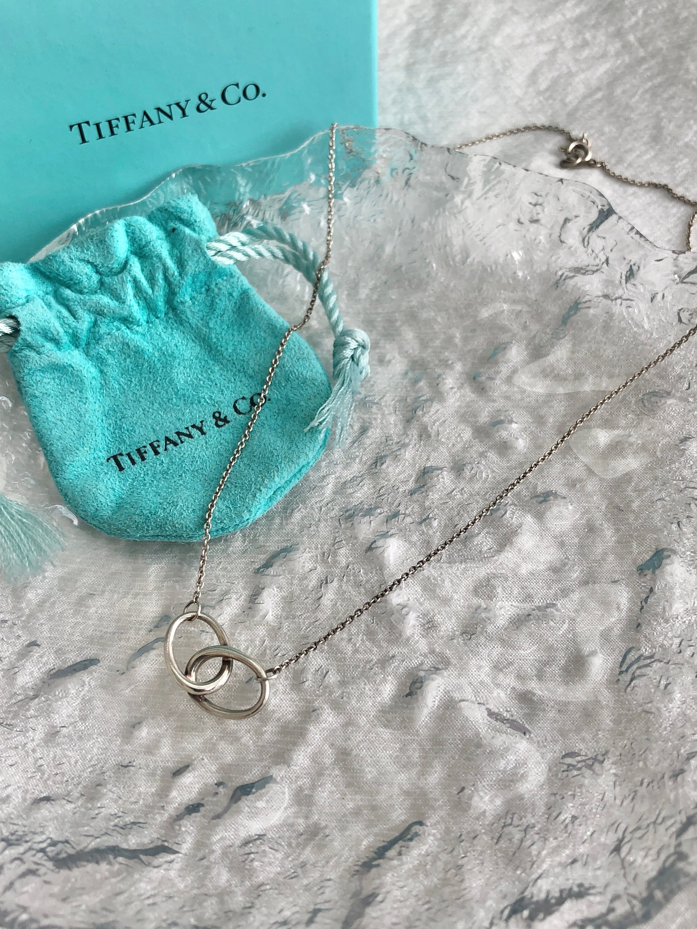 Tiffany シルバーネックレス Tiffany & Co. ティファニー ネックレス シルバー ダブルループ 925