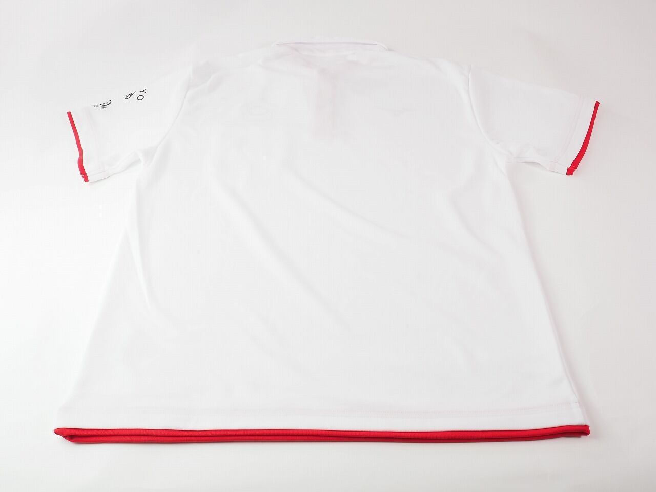 100周年記念ボタンダウンポロシャツ ホワイト レッド 中京大学 中京大中京高校オリジナルグッズショップ