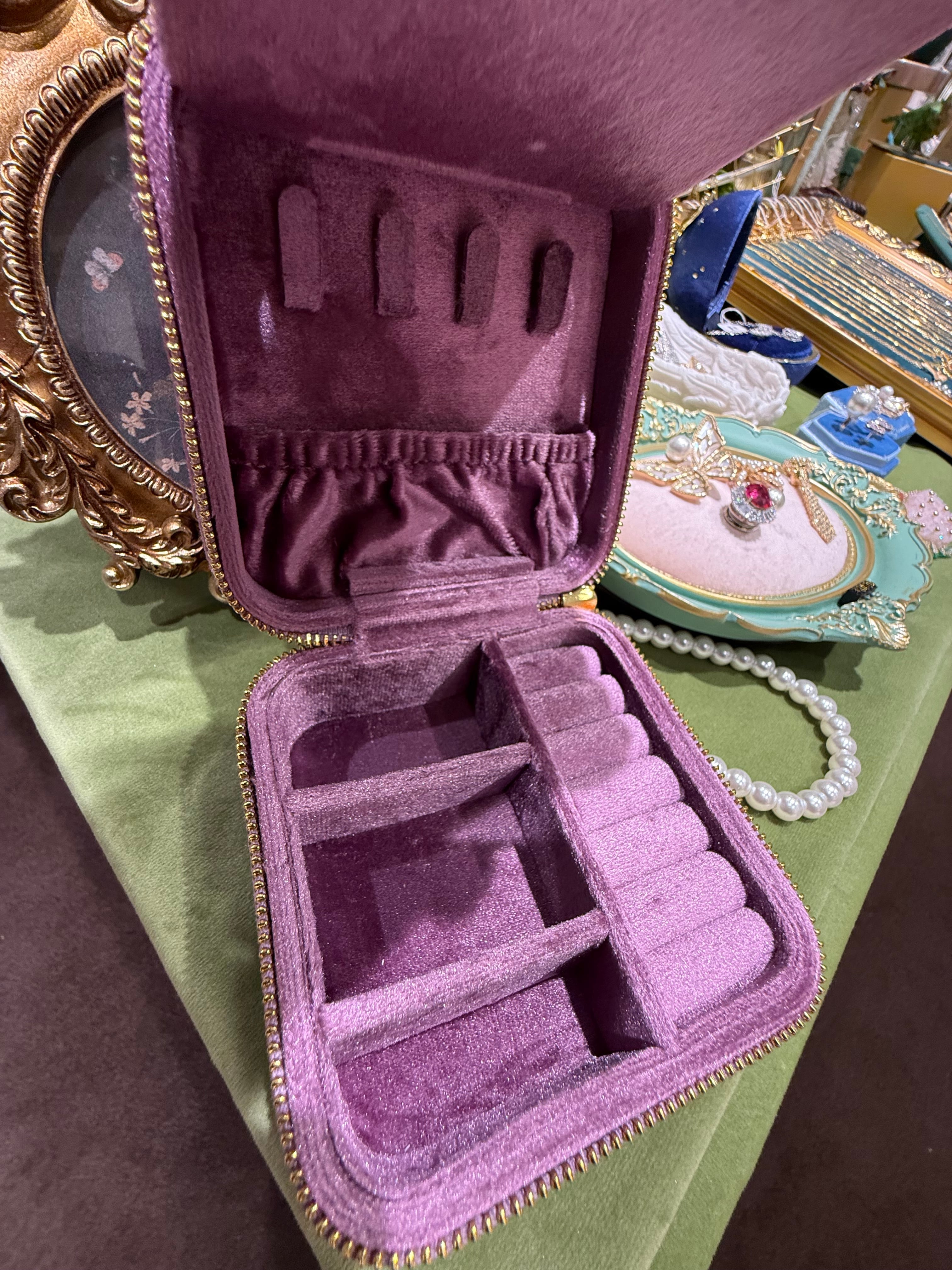 約14日間発送【Jewelry Box】Mirror Box/Swan Jewelry Box/卓上BOX