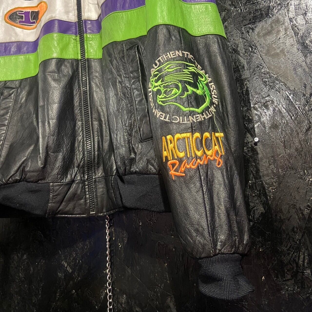 ARCTIC CAT Leather Racing Jacket | 古着屋 the moon ARCTIC CAT Leather Racing Jacket | 古着屋 the moon