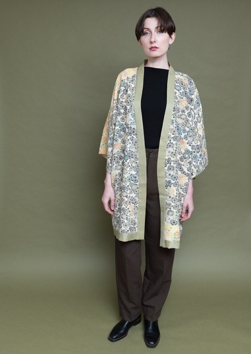 #154Kimono jacket made from japanese silk kimono