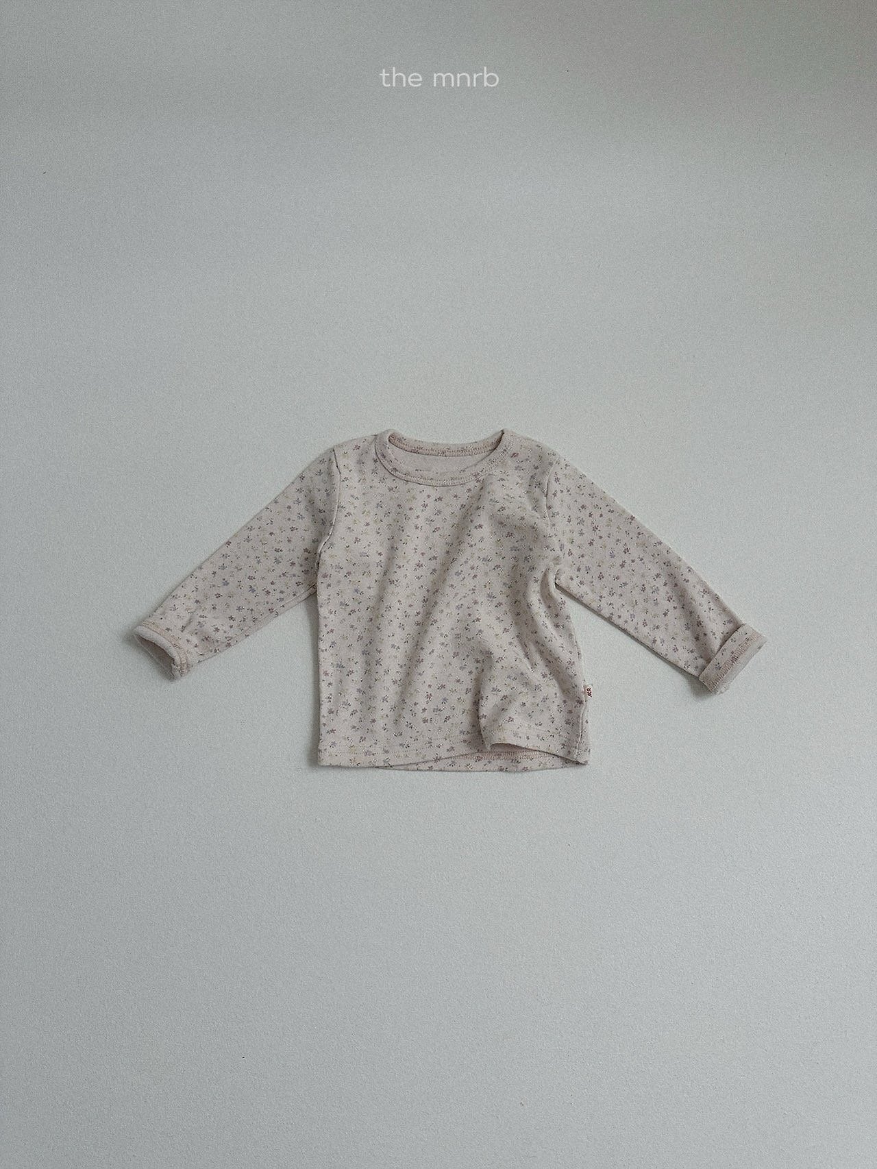 送料無料【予約】/ コットンアイレット長袖Tシャツ / minirobe