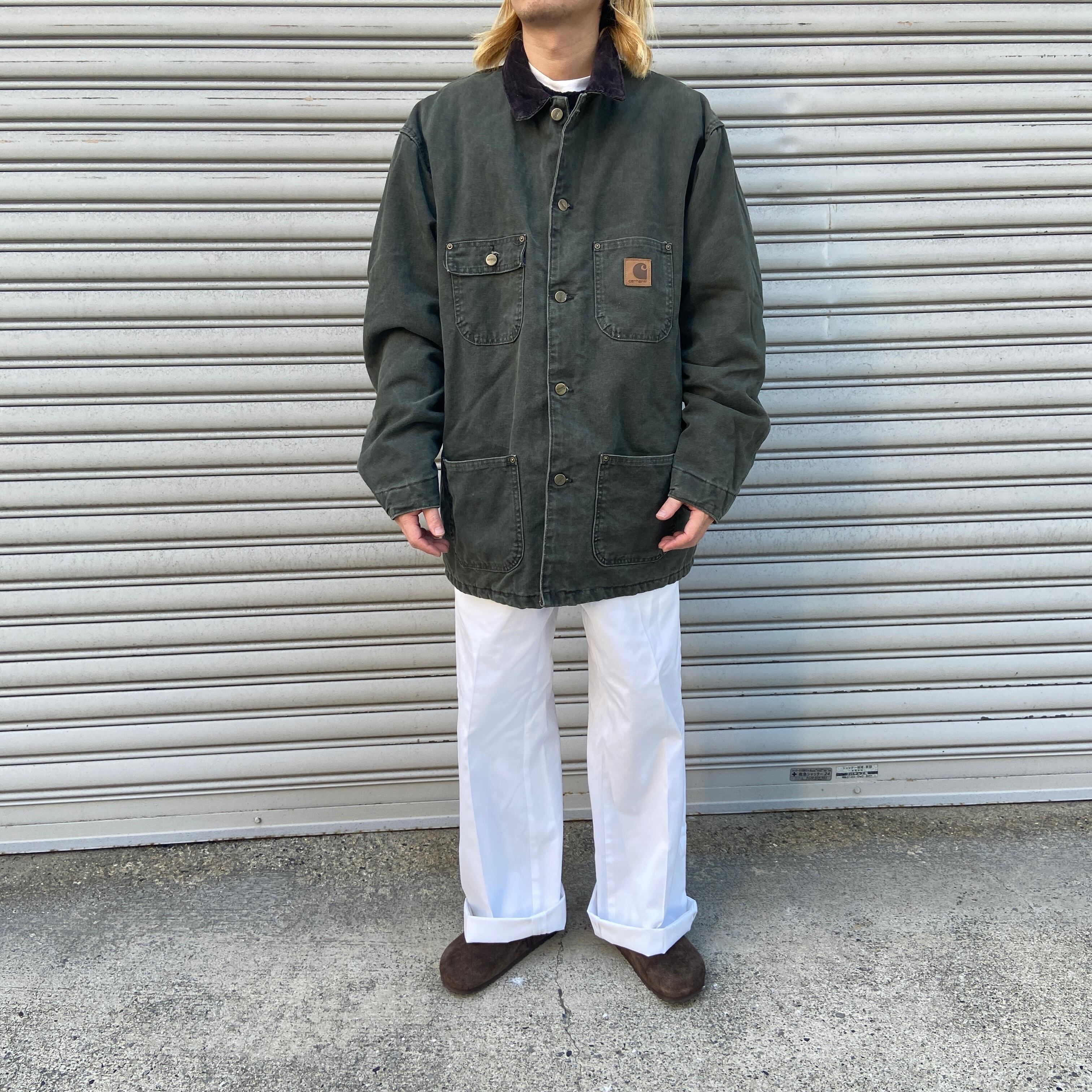 希少】90s CARHARTT ダック カバーオール ブランケット裏地 XL-