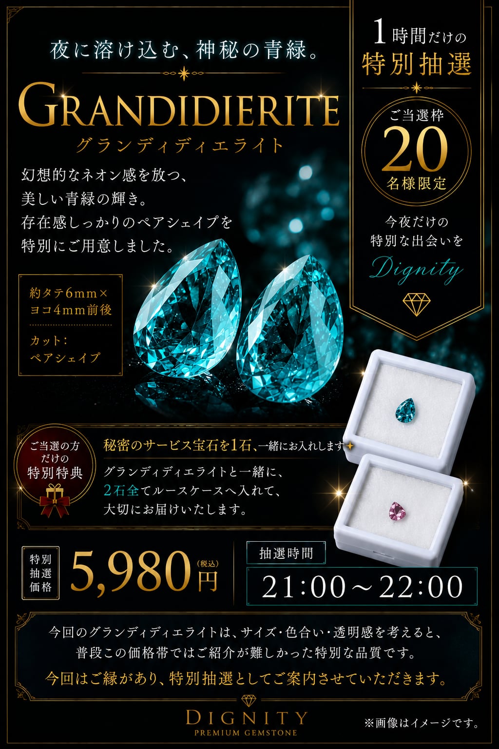 1時間だけの特別抽選】グランディディエライトSpecial［DK-5］ | 宝石