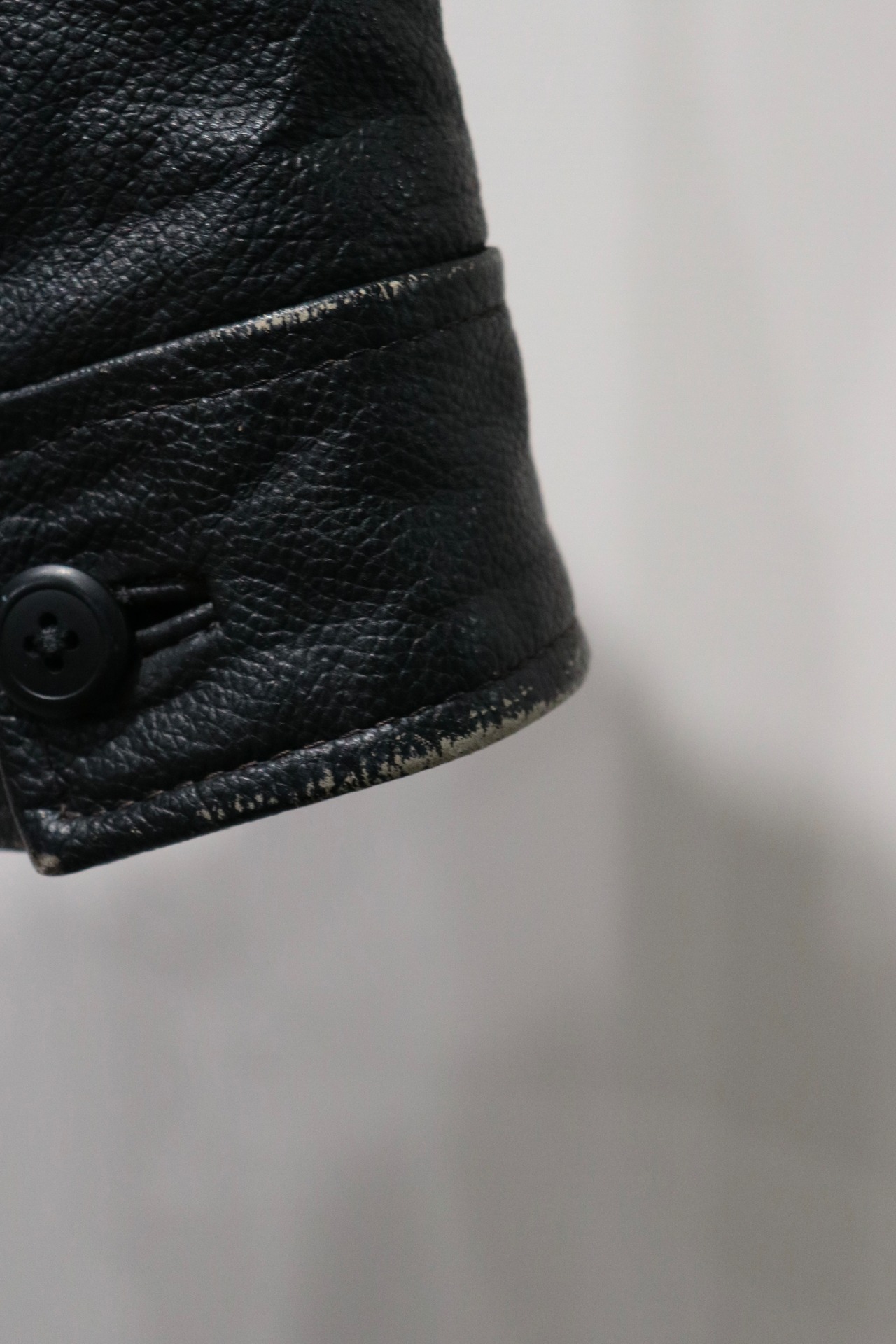 GAP black cow leather jacket